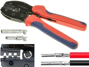 AMP プロの重い圧着工具 - 2.5mm2-6mm2 / 13-10AWG