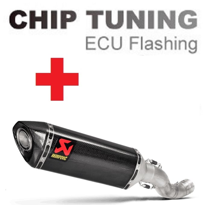 Aprilia RSV4 / Tuono V4 2021-今日 高性能 ECU フラッシュチューニング + Akrapovic S-A10SO13-RC ( ステージ3)