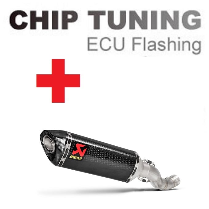 Aprilia RSV4 2015 2016 高性能 ECU フラッシュチューニング + Akrapovic S-A10SO8-RC ( ステージ3)