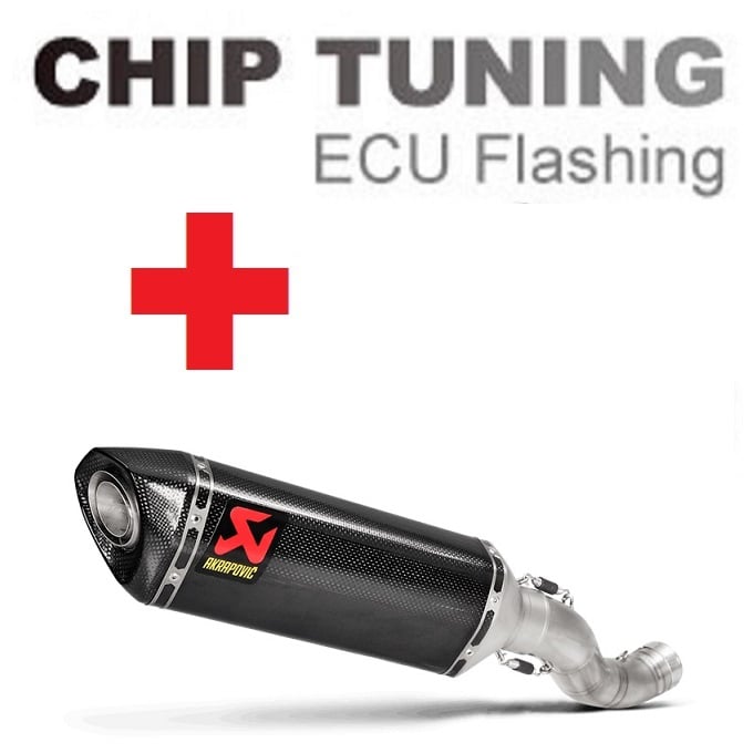 Aprilia RSV4 / Tuono V4 2017-2020 高性能 ECU フラッシュチューニング + Akrapovic S-A10SO9-RC ( ステージ3)