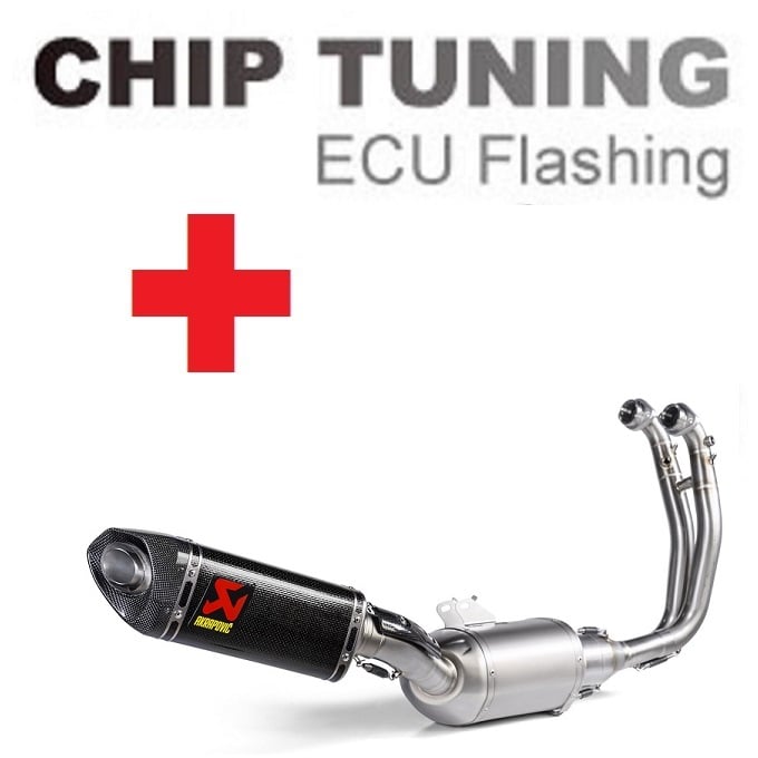 Aprilia RS 660 / Tuono 660 2021-heden EC/ECE 高性能 ECU フラッシュチューニング + Akrapovic S-A6R4-HAPC ( ステージ3)