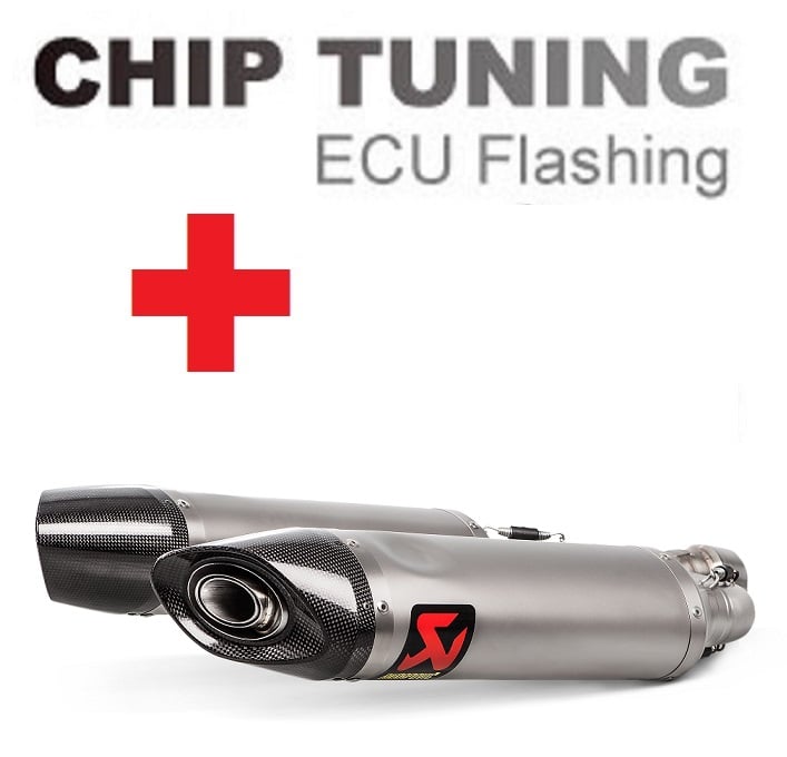 Aprilia Shiver 900 2017-2020 高性能 ECU フラッシュチューニング + Akrapovic S-A9SO1-HDT/1 (ステージ3)