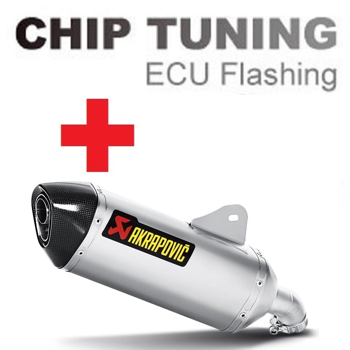 BMW C650GT 2012-2015 高性能 ECU フラッシュチューニング + Akrapovic S-B6SO1-HZSS ( ステージ3)
