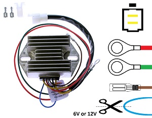 CARR1631 - Ducati 6V 12V spanningsregelaar