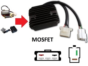 CARR381 - Yamaha XS MOSFET Spanningsregelaar gelijkrichter