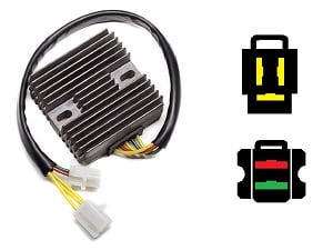 CARR811 Honda VT1100c Shadow 2002- MOSFET 電圧レギュレータ/整流器