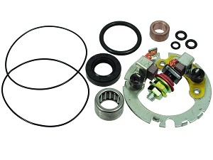 スタートモータ - カーボンブラシセット Honda CBR600F Kawasaki KLF Suzuki 650 GSX-R750 VZ800 Yamaha FZ6 R6