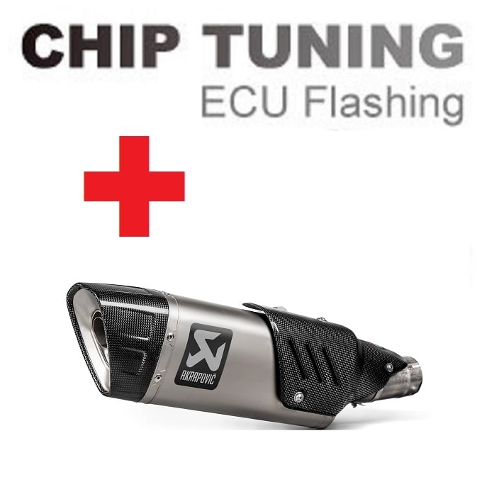 Honda CB1000R 2018-今日 (Titanium) 高性能 ECUフラッシュチューニング + Akrapovic S-H10SO20-HAPLT (ステージ3)