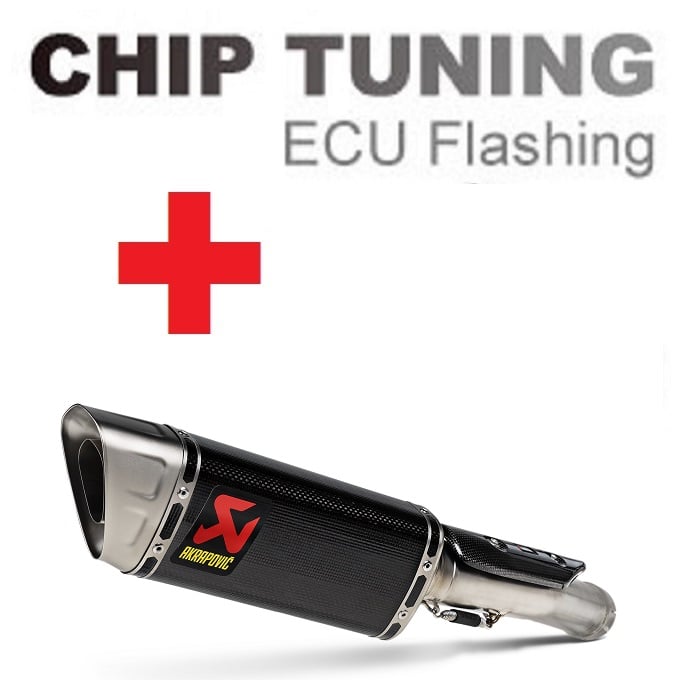 Honda CBR1000RRR Fireblade / SP 2020-今日 高性能 ECU フラッシュチューニング + Akrapovic S-H10SO24-APC ( ステージ3)