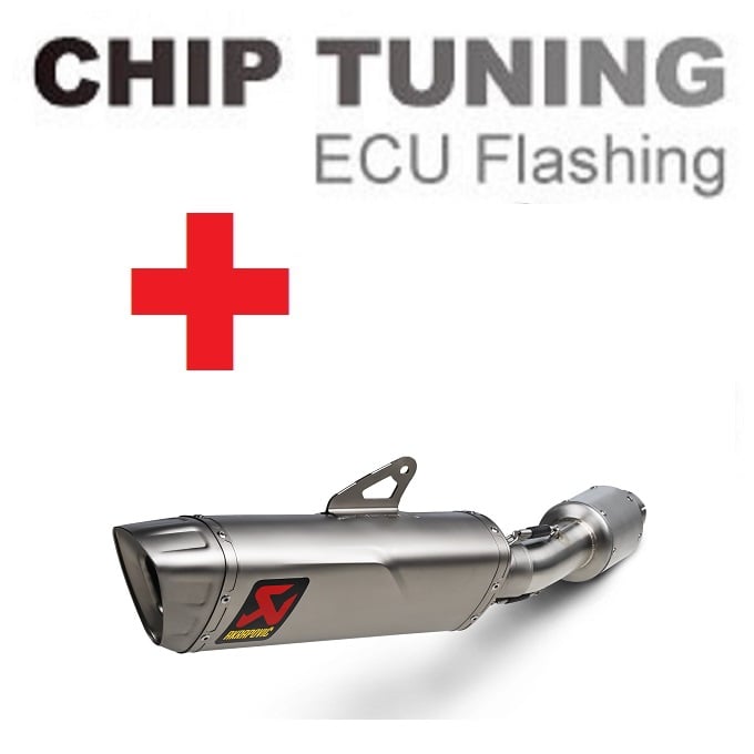 Honda CBR1000RRR / SP 2020-今日 Slip-On 高性能 ECU フラッシュチューニング + Akrapovic S-H10SO25-APLT/TD ( ステージ3)