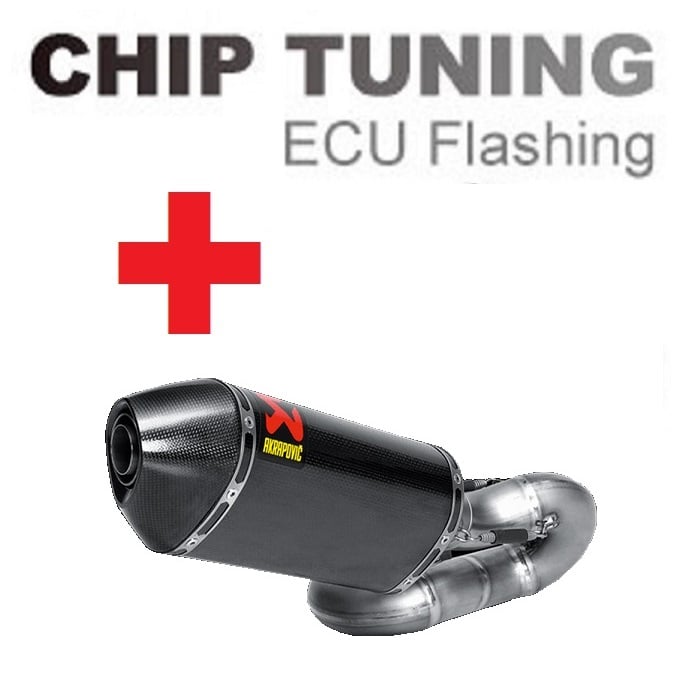 Honda CBR1000RR 2008-2014 高性能 ECU フラッシュチューニング + Akrapovic S-H10SO6T-TC ( ステージ3)