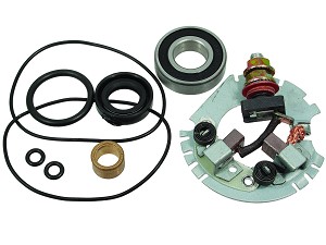 スタートモータ - カーボンブラシセット Honda TRX Kawasaki ZX Suzuki GS moto-4