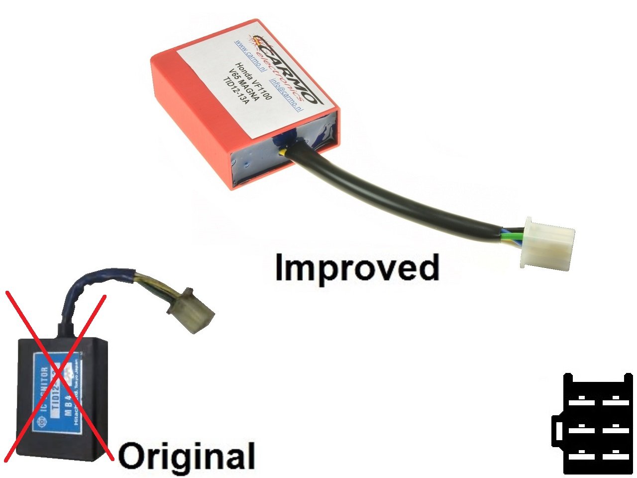 Honda VF1100 V65 Magna CDI ???? ECU ????????????? (MB4, TID12-13A)