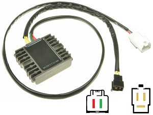 Honda XL125V Varadero 125 2007-2016 MOSFET 電圧レギュレータ/整流器 (31600-KPC-D51, SH678FE)