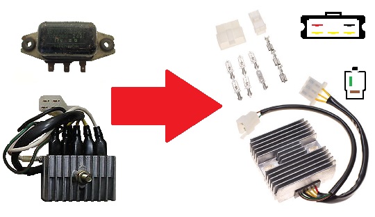 Kawasaki KZ400 KZ650 Z650 voltage regulator rectifier