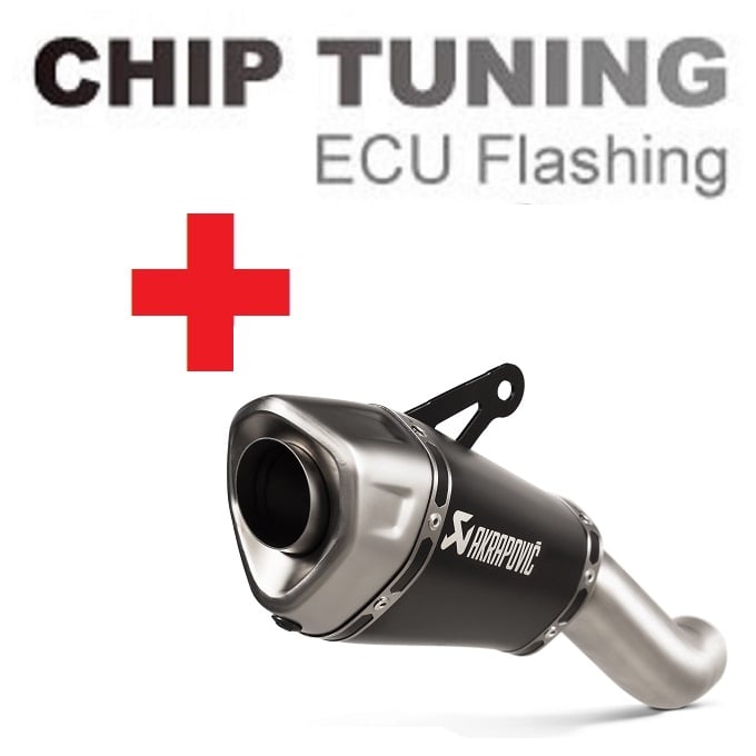 Kawasaki Z H2 2020-今日 高性能 ECU フラッシュチューニング + Akrapovic S-K10SO29-ASZTBL ( ステージ3)