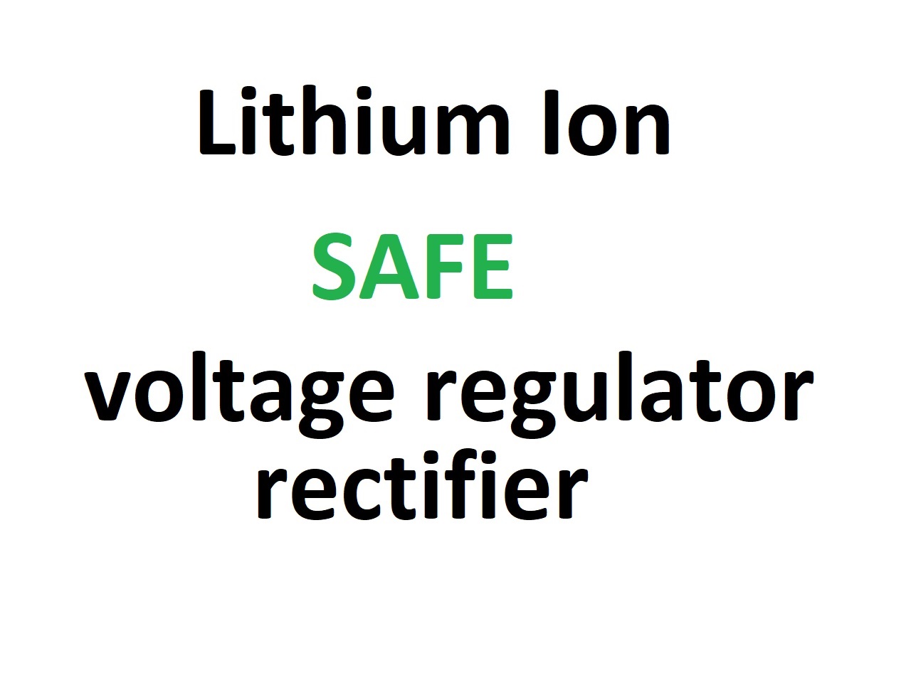 Regulator rectifier, also suitable for lithium ion batteries - 画像をクリックして閉じる