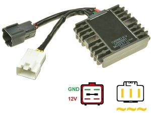 Suzuki AN400 Burgman MOSFET 電圧レギュレータ/整流器 (OEM 32800-47H50, 32800-05H20)