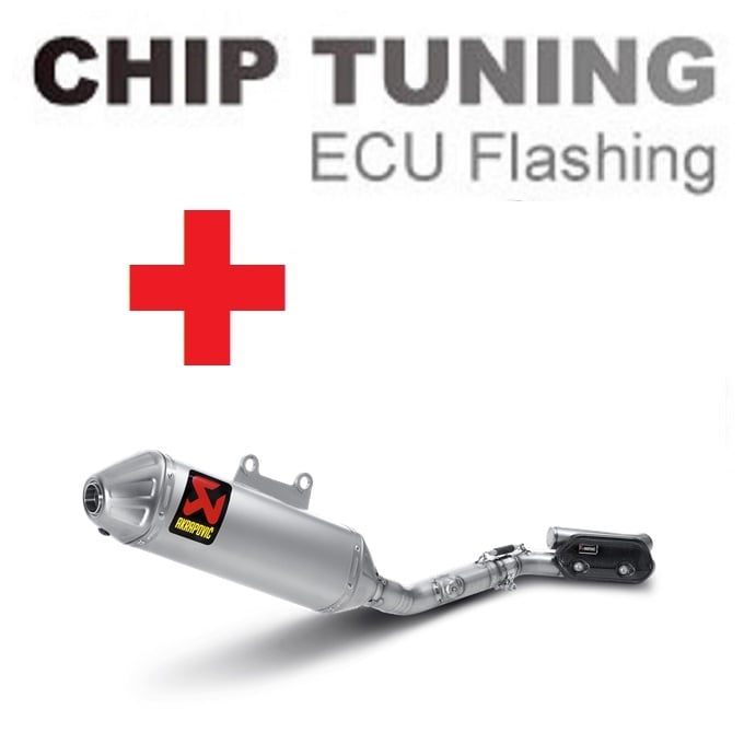 Suzuki RM-Z 250 2010-2018 高性能 ECU フラッシュチューニング + Akrapovic S-S2MET5-BNTA ( ステージ3)