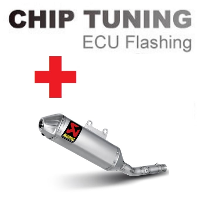 Suzuki RM-Z 250 2010-2018 高性能 ECU フラッシュチューニング+Akrapovic S-S2SO5-BNTA ( ステージ3)
