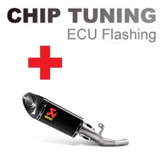 Triumph Street Triple 765 S / R / RS 2017-2019 高性能 ECU フラッシュチューニング+Akrapovic S-T7SO2-APC ( ステージ3)
