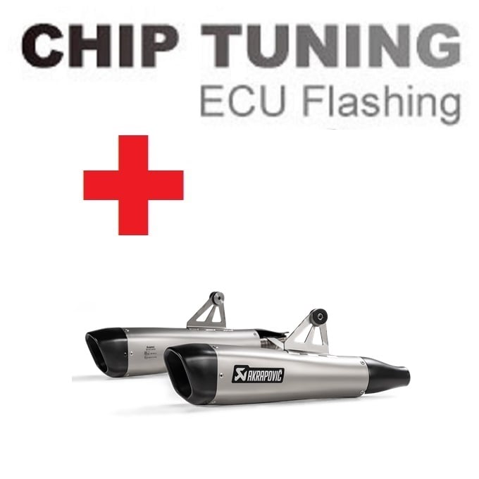 Truimph Bonneville T100 2017-2020 高性能ECUフラッシュチューニング+Akrapovic S-T12SO4-HCQT ( ステージ3)