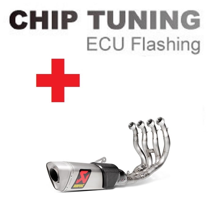 Yamaha R1 2015-2019 高性能 ECU フラッシュチューニング + Akrapovic S-Y10E3-APT ( ステージ3)