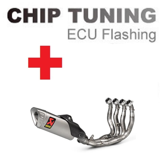 Yamaha R1 2015-今日 高性能 ECU フラッシュチューニング + Akrapovic S-Y10R15-APLT ( ステージ3)
