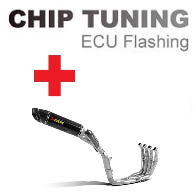 Yamaha R1 2009-2014 高性能 ECU フラッシュチューニング + Akrapovic S-Y10RFT10-ZC/2 ( ステージ3)
