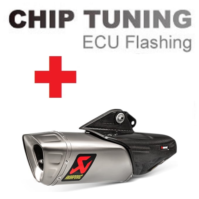 Yamaha R1 2015-今日 高性能 ECU フラッシュチューニング + Akrapovic S-Y10SO18-HAPLT ( ステージ3)