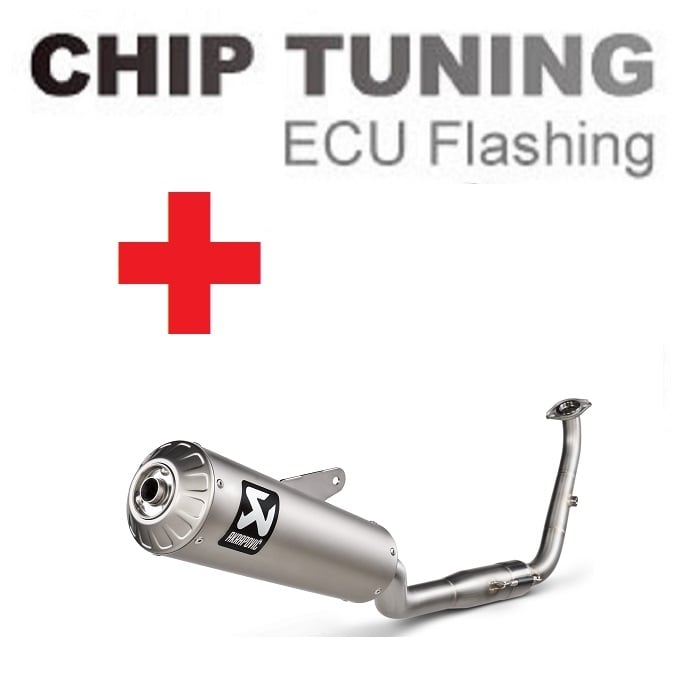 Yamaha XSR 125 2021-今日 高性能 ECU フラッシュチューニング + Akrapovic S-Y125R10-HBFGT ( ステージ3)