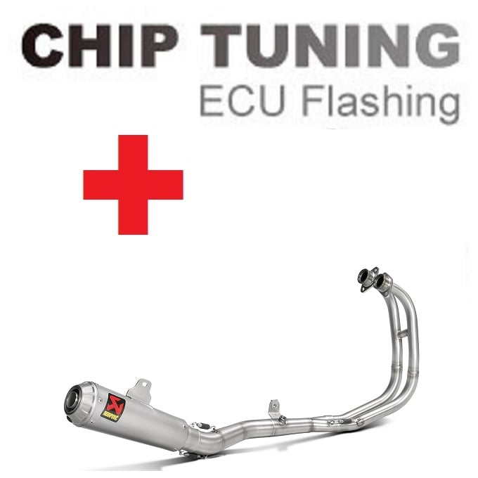 Yamaha MT-03 / YZF-R25 2014-2021 高性能 ECU フラッシュチューニング + Akrapovic S-Y2R1-CUBSS ( ステージ3)