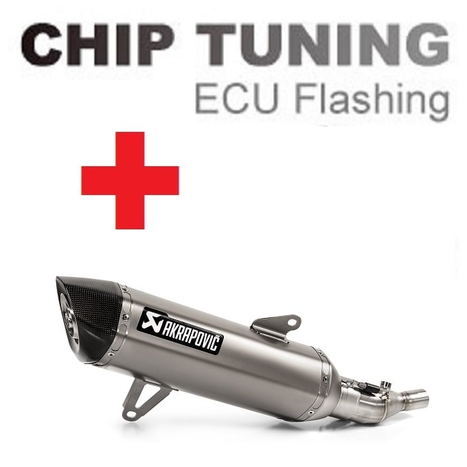 Yamaha Tricity 300 2020 高性能 ECU フラッシュチューニング + Akrapovic S-Y3SO2-HRSS ( ステージ3)