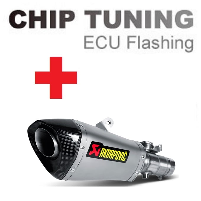 Yamaha R6 2010-2016 高性能 ECU フラッシュチューニング + Akrapovic S-Y6SO9-HASZ ステージ3)