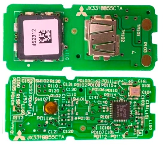 Yamaha Xmax x-max smart key fob pcb layer intern
