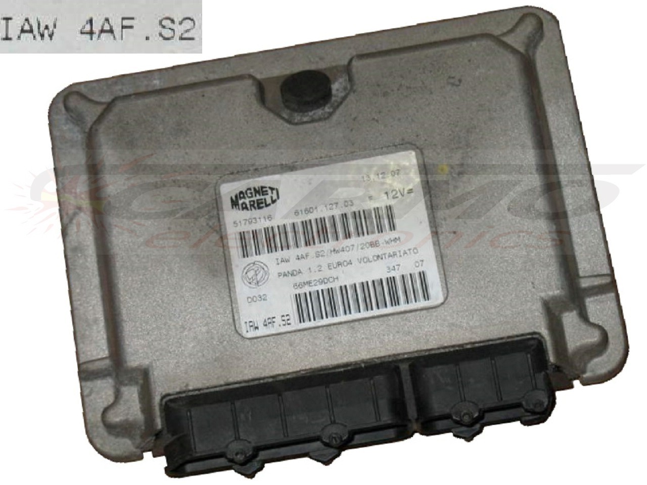 Fiat Panda 1.2 8V 注射 ECU ECM CDI モーターコンピューターユニット (IAW4AF.S2, IAW 4AF.S2, IAW 4AF.SP)