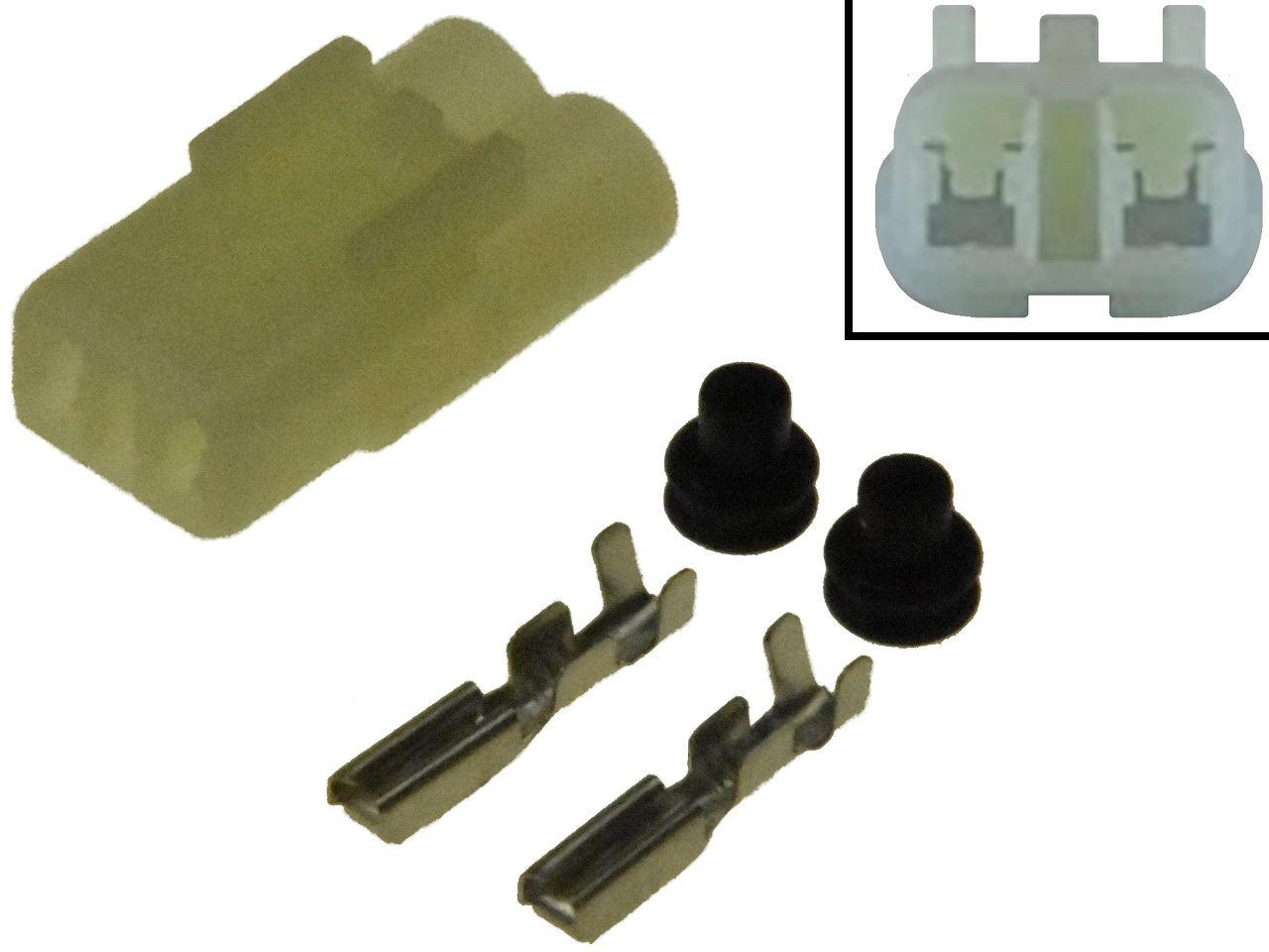 2 pole seal connector female (HM090 6187-2801, 6180-2451) - 画像をクリックして閉じる