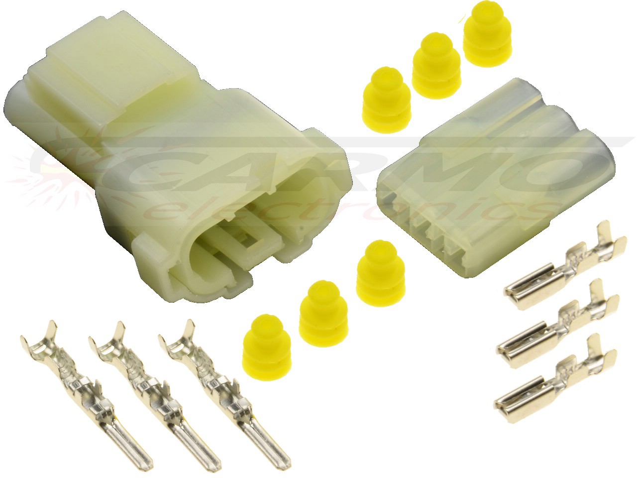 3 pole seal automotive connector set (HM090) - 画像をクリックして閉じる