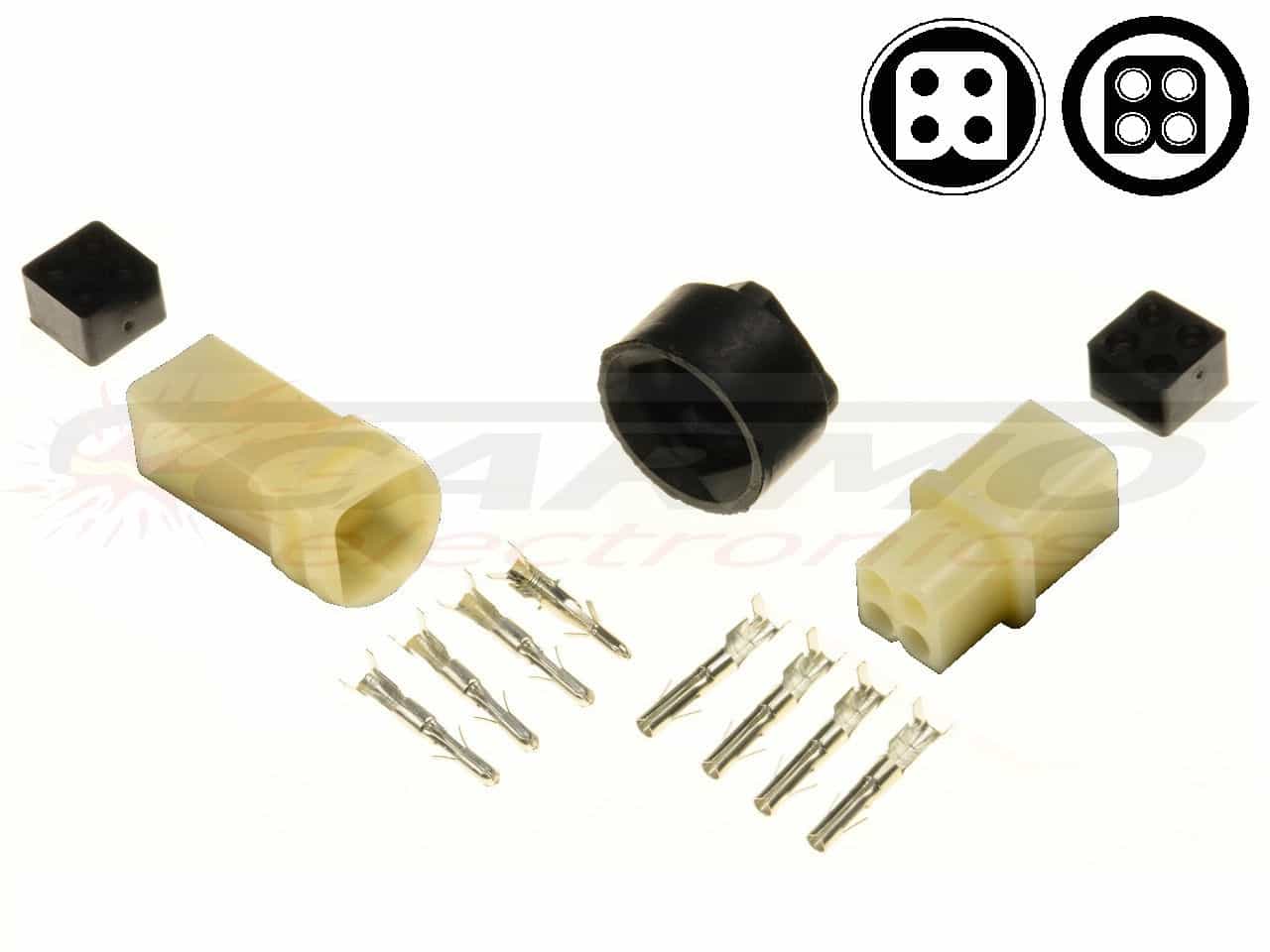 4 pin YPC Sealed connector set - off-road motorfiets connector - 画像をクリックして閉じる