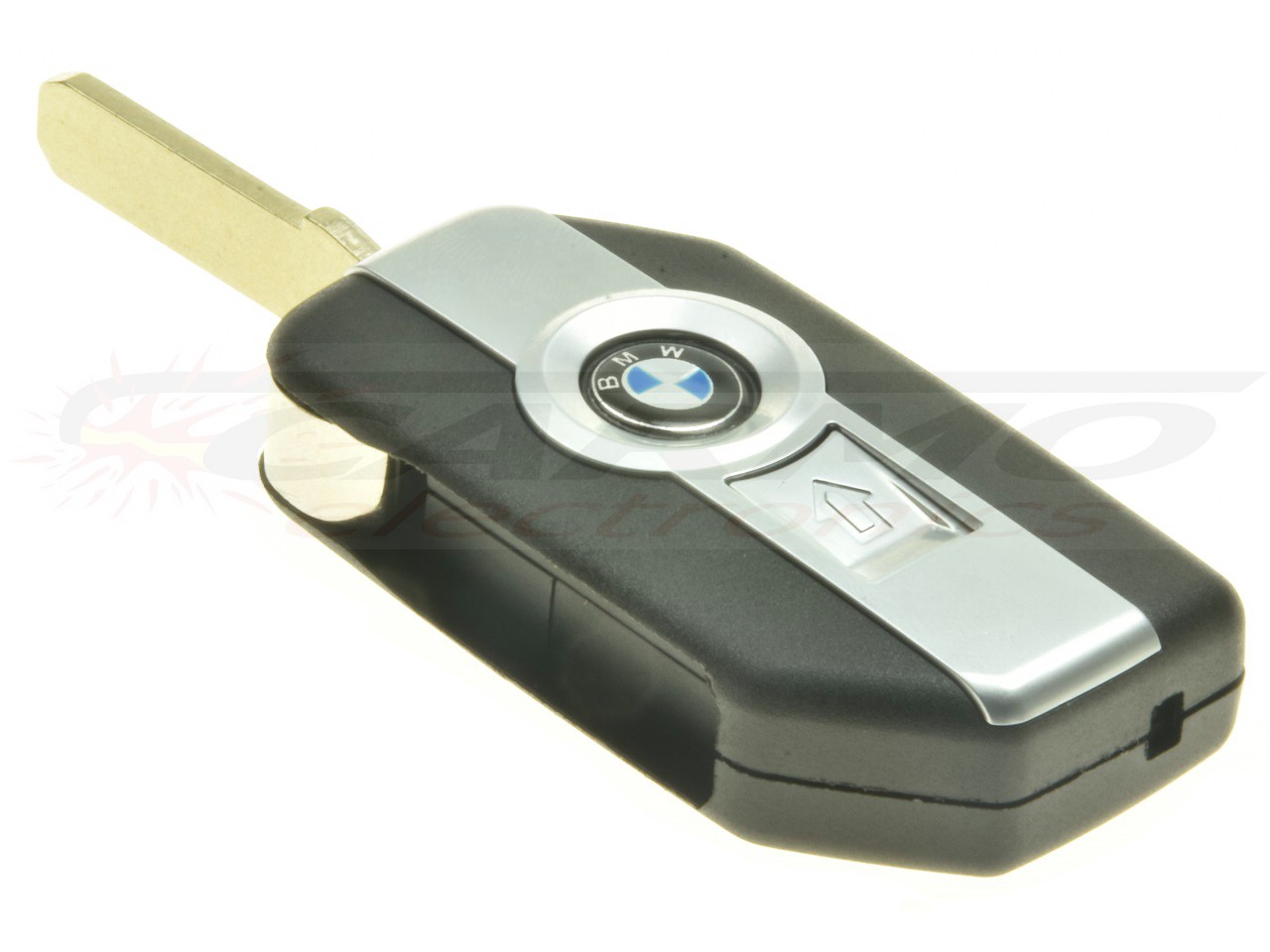 BMW Motorbike FOB flip key with two buttons shell (66128555168) - 画像をクリックして閉じる
