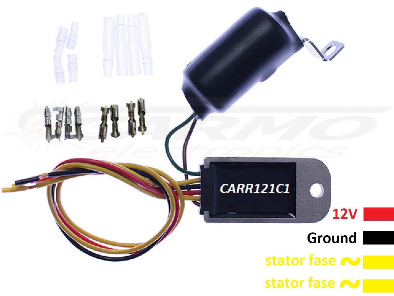 CARR121C1 - 2 fase電圧レギュレータ/整流器+コンデンサ, バッテリ不要- LED照明 - 画像をクリックして閉じる