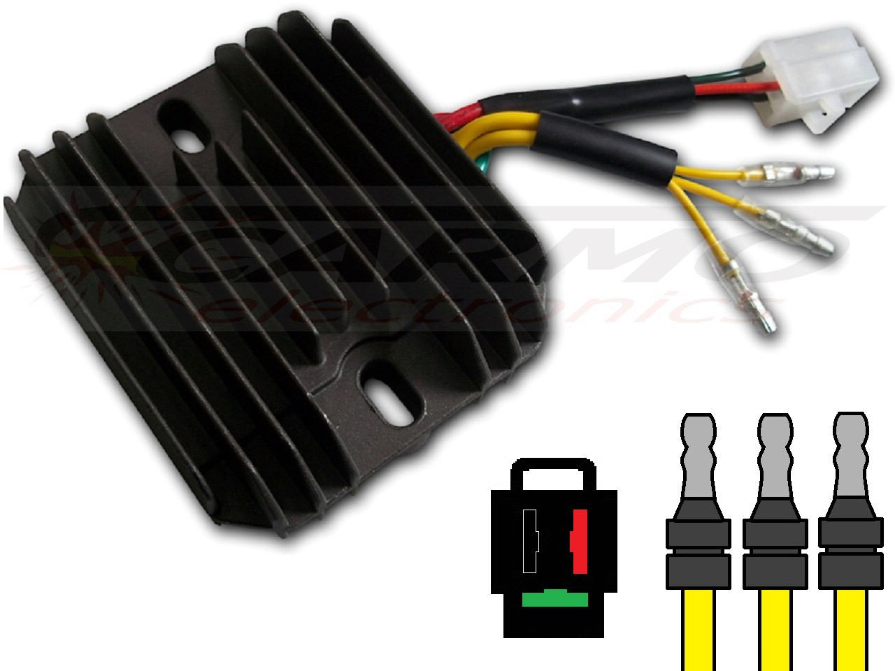 CARR204-XL Honda XL600 - MOSFET 電圧レギュレータ/整流器 (SH532-12) - 画像をクリックして閉じる