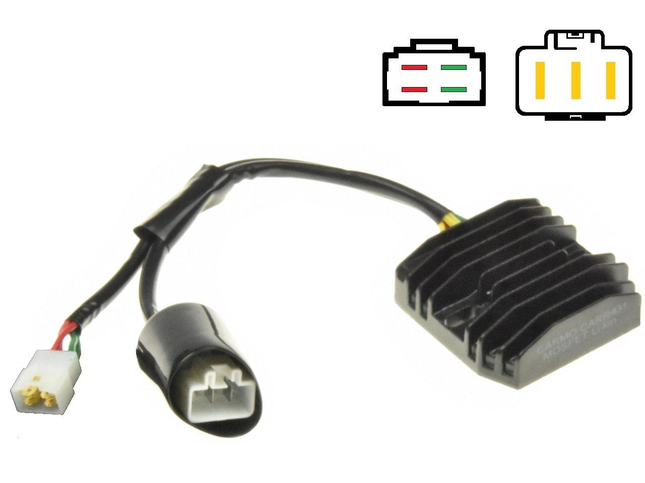 CARR431-675 - Triumph Daytona 675 675R 2006-2020 MOSFET Voltage regulator rectifier LI SH820AD - 画像をクリックして閉じる