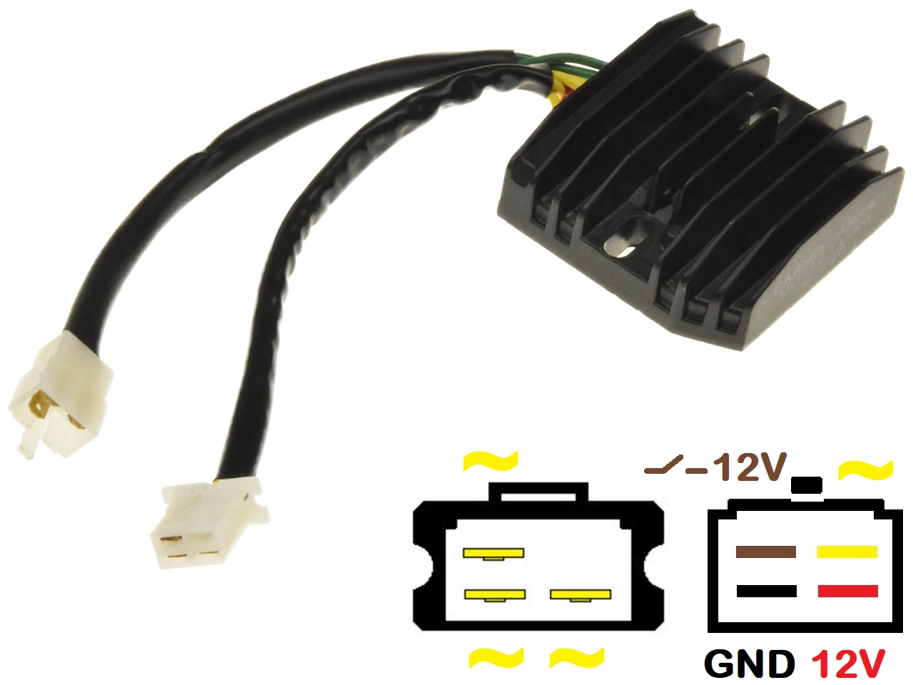 CARR20471 - Kawasaki Z1300 MOSFET Spanningsregelaar gelijkrichter (SH230-12, SH530-12 Shindengen) - 画像をクリックして閉じる