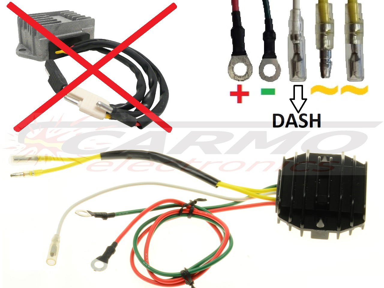 CARR511-851 - Ducati Moto Guzzi 2 fase MOSFET Spanningsregelaar gelijkrichter - 画像をクリックして閉じる