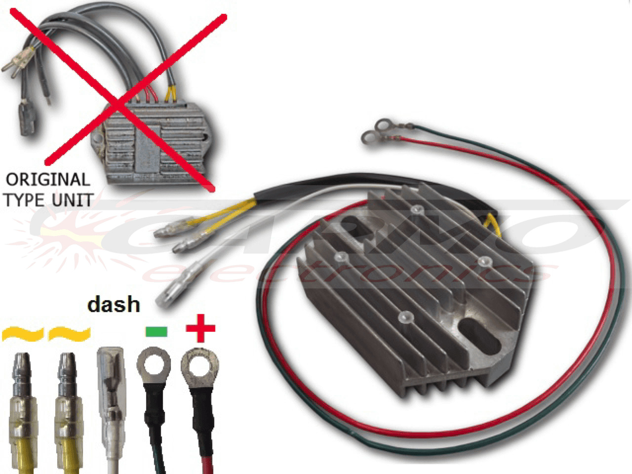 CARR511 - Ducati Moto Guzzi 2 fase MOSFET Spanningsregelaar gelijkrichter - 画像をクリックして閉じる