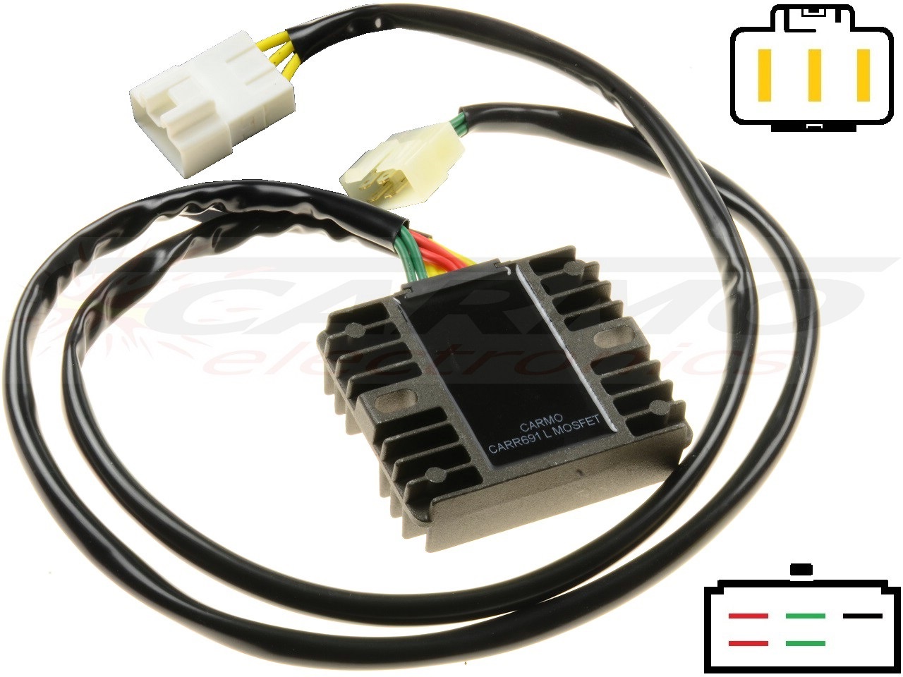 CARR694xx Honda CBR1100XX 2001 - 2006 MOSFET 電圧レギュレータ/整流器 - 画像をクリックして閉じる