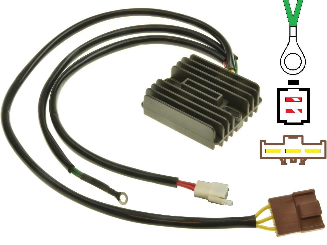 CARR694-KTM 690 950 990 MOSFET 電圧レギュレータ/整流器 (62511034100, 62511034000) - 画像をクリックして閉じる