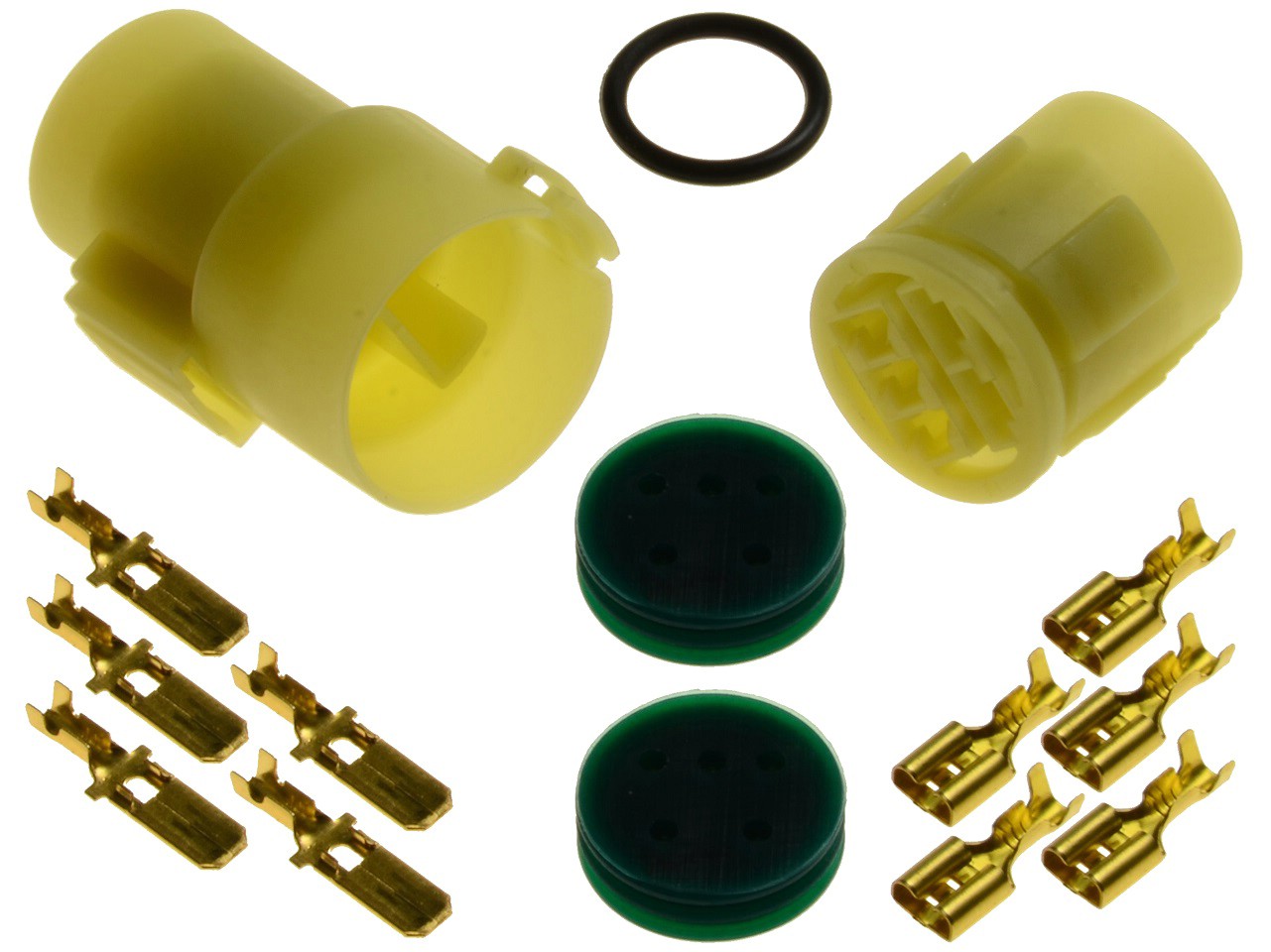 CKK7053F - Motorbike connector plug set waterproof (round 5 pole) Aprilia Tuono - 画像をクリックして閉じる