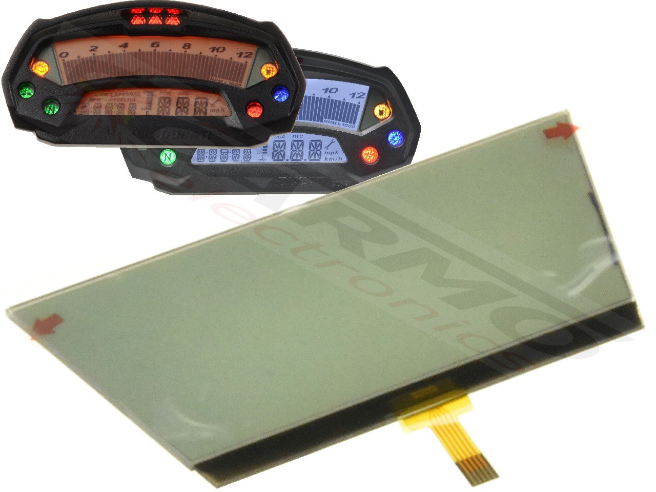 Ducati 659 696 796 Monster 795 796 1100 LCD screen display - 画像をクリックして閉じる